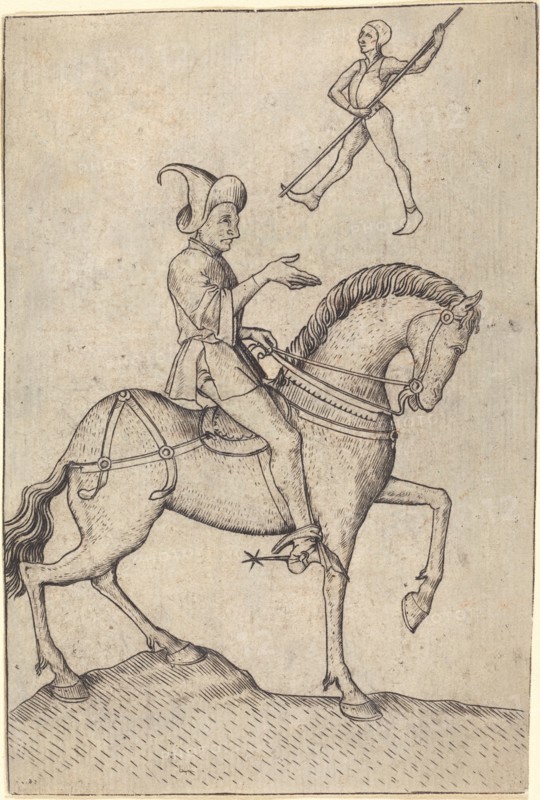 The Knight of Men, 1463. Creator: Master ES.