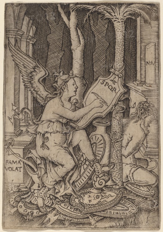 Fama, c. 1507. Creator: Nicoletto da Modena.