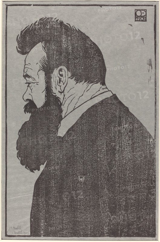 Ferdinand Hodler, 1904. Creator: Emil Orlik.