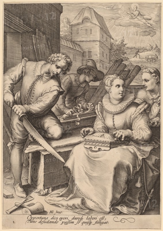 Midday, c.1595-1598. Creator: Jan Saenredam.