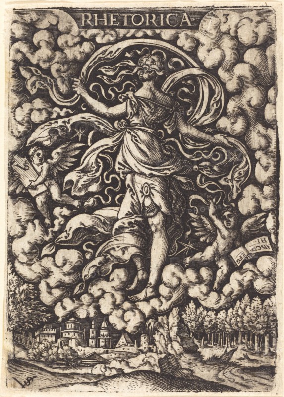 Rhetorica (Rhetoric). Creator: Virgil Solis.