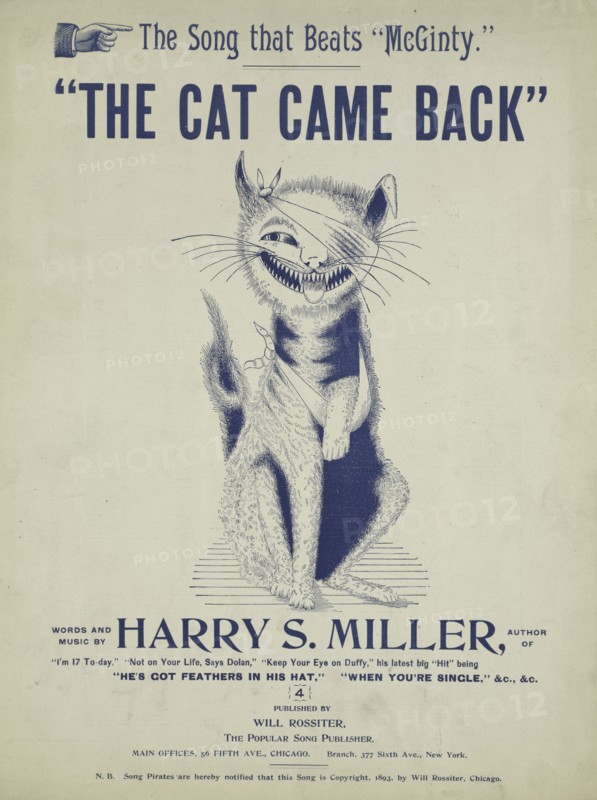 'The cat came back', 1893. Creator: Unknown.