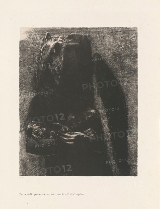 C'est le Diable, 1888. Creator: Odilon Redon.