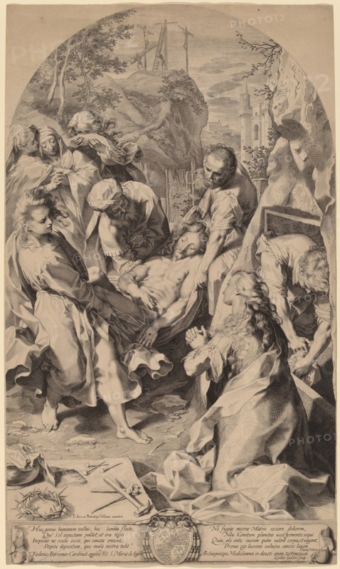 The Entombment. Creator: Aegidius Sadeler II.