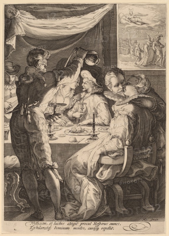 Evening, c.1595-1598. Creator: Jan Saenredam.