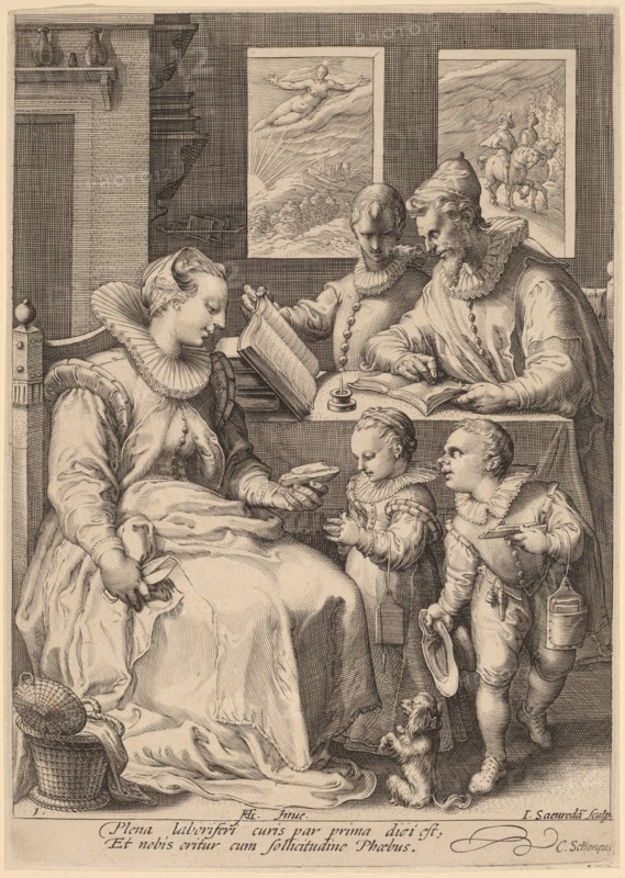 Morning, c.1595-1598. Creator: Jan Saenredam.