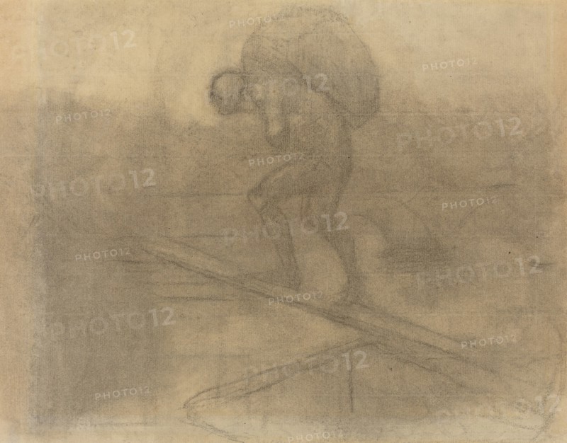 Man Carrying a Sack. Creator: Honore Daumier.