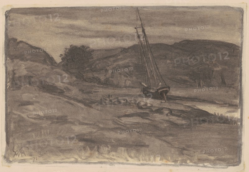 Stranded, 1875. Creator: William Morris Hunt.
