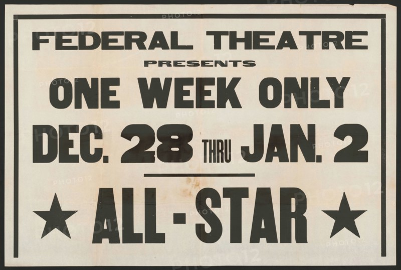 All-Star Vaudeville, [193-]. Creator: Unknown.
