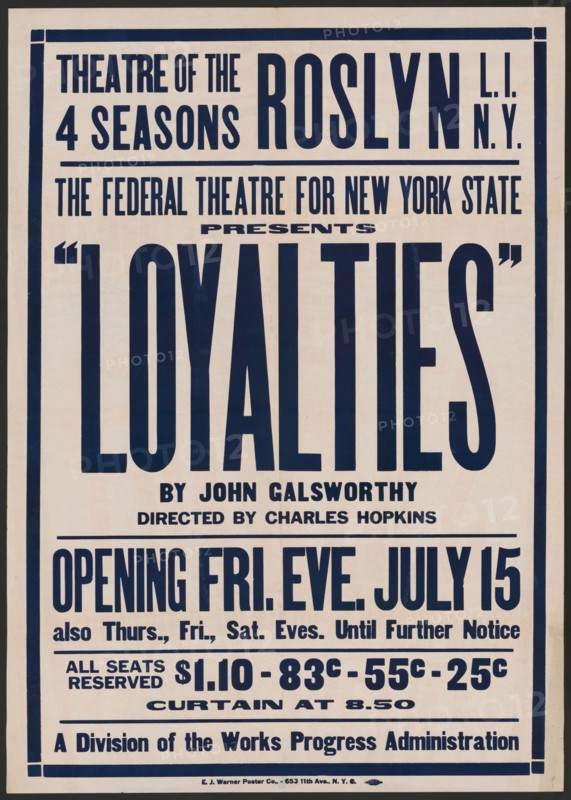 Loyalties, Roslyn, NY, 1938. Creator: Unknown.