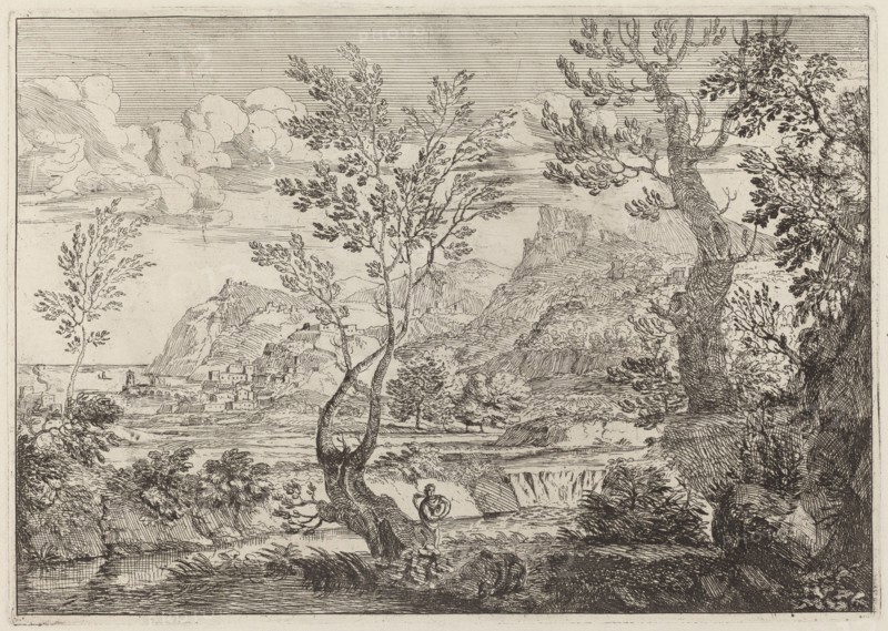 A Waterfall, 1696. Creator: Crescenzio Onofri.