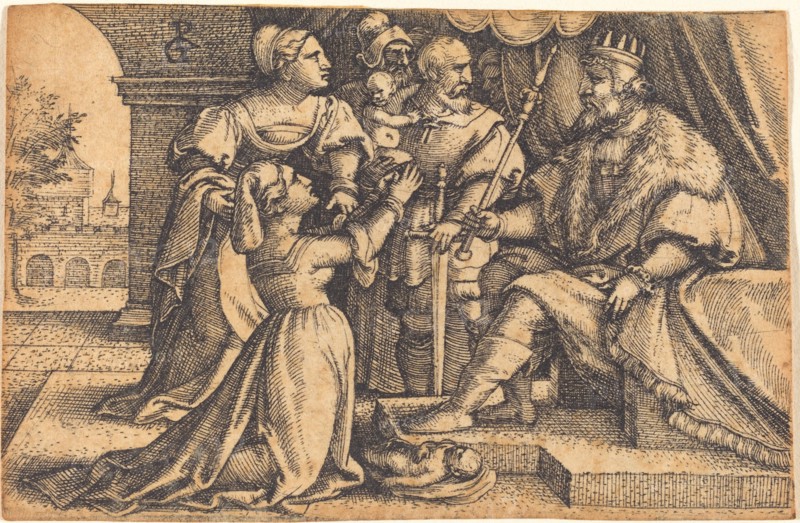 The Judgment of Solomon. Creator: Georg Pencz.