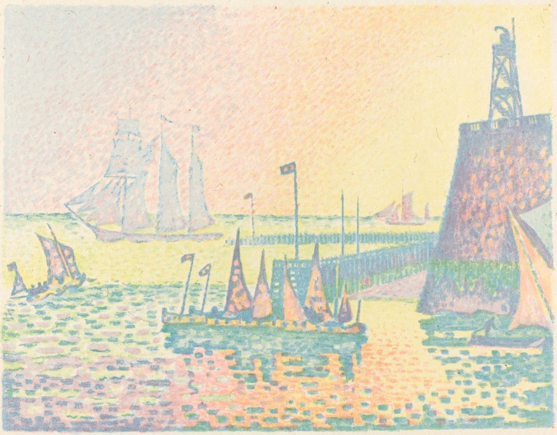 Evening (Le soir), 1898. Creator: Paul Signac.