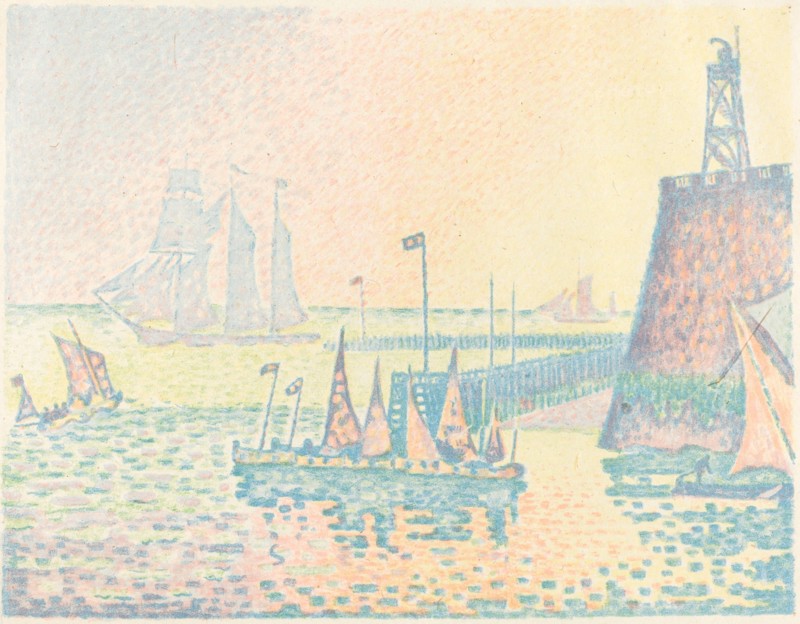 Evening (Le soir), 1898. Creator: Paul Signac.
