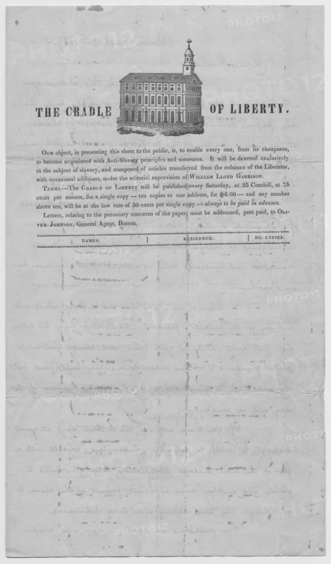 The Cradle of Liberty, 1839. Creator: Unknown.