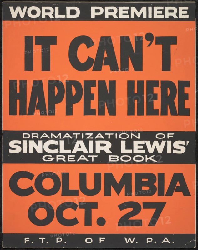 It Can't Happen Here, [193-]. Creator: Unknown.