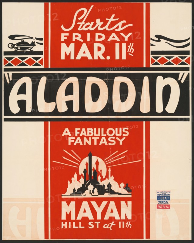 Aladdin, Los Angeles, [193-]. Creator: Unknown.