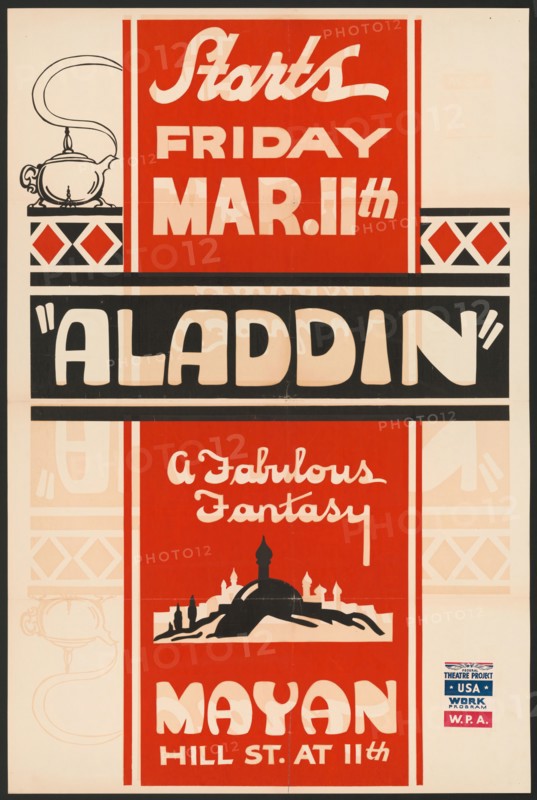 Aladdin, Los Angeles, [193-]. Creator: Unknown.