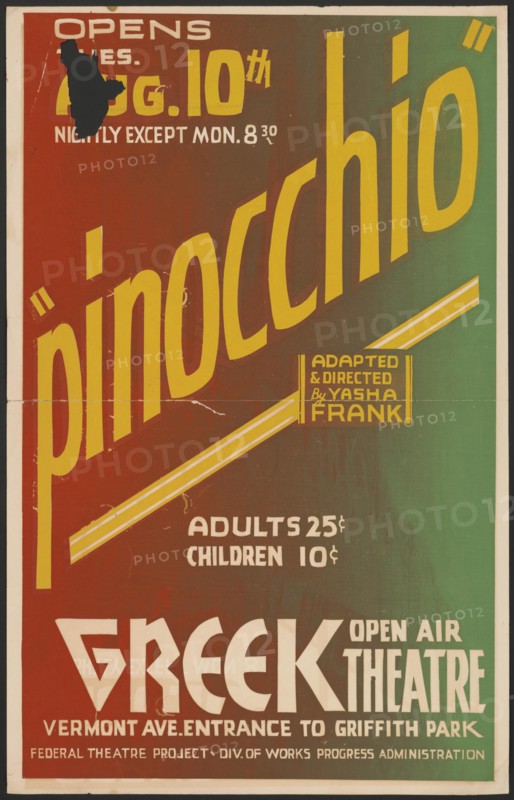 Pinocchio, Los Angeles, 1937. Creator: Unknown.