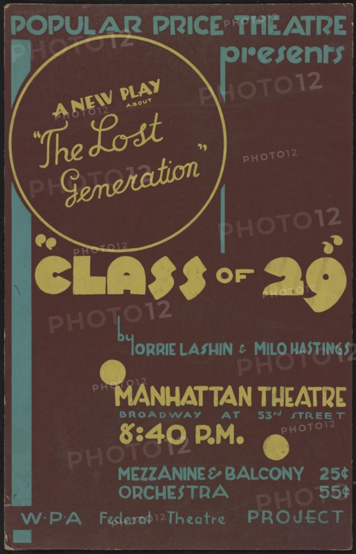 Class of '29, New York, 1936. Creator: Unknown.