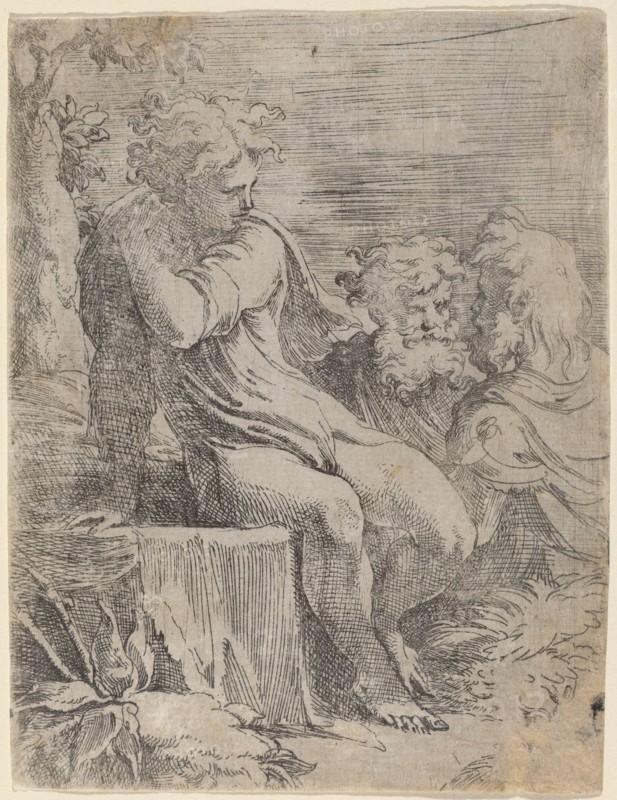 The Boy and Two Old Men. Creator: Parmigianino.