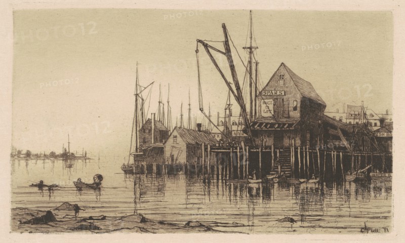 Old Boat-House, 1881. Creator: Charles A Platt.
