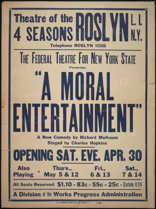 A Moral Entertainment, [193-]. Creator: Unknown.