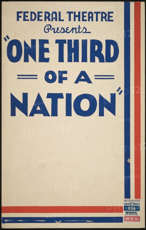 One Third of a Nation, [193-]. Creator: Unknown.