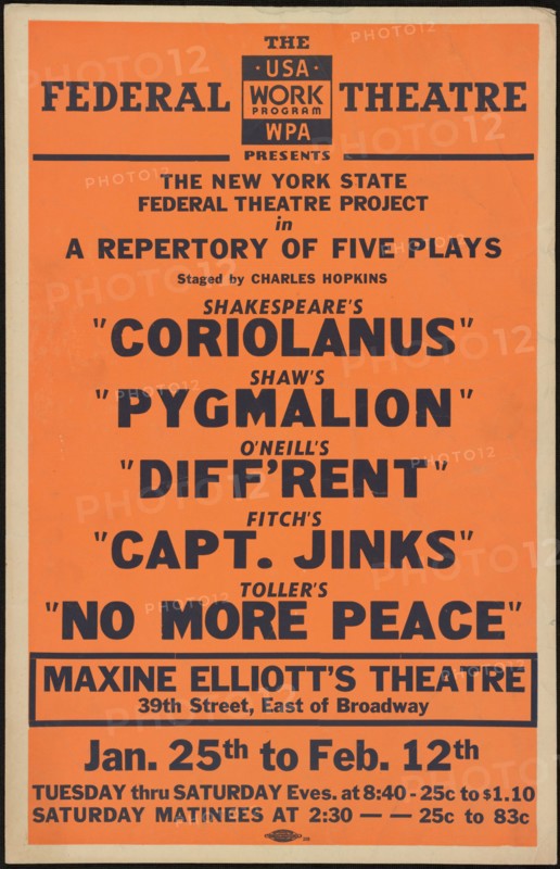 Coriolanus, New York, [1930s]. Creator: Unknown.
