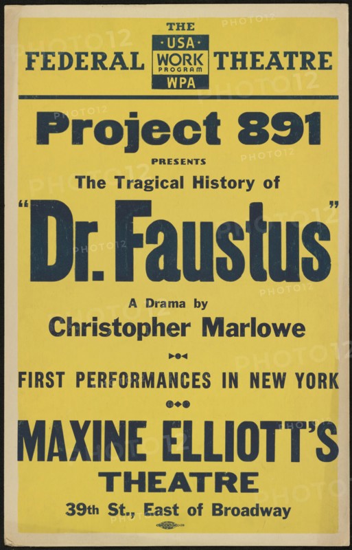 Dr. Faustus, New York, [1936]. Creator: Unknown.