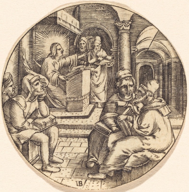 Jesus Preaching in the Temple. Creator: Unknown.