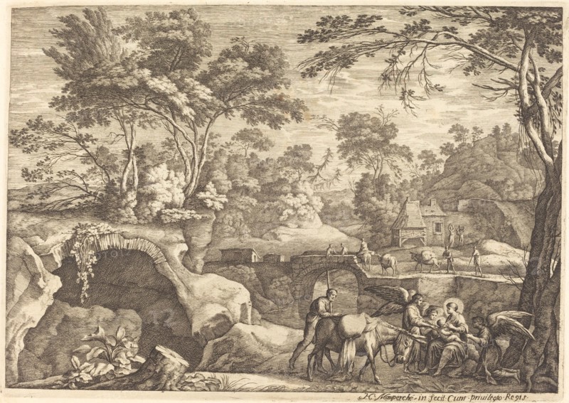 The Flight into Egypt. Creator: Henri Mauperché.