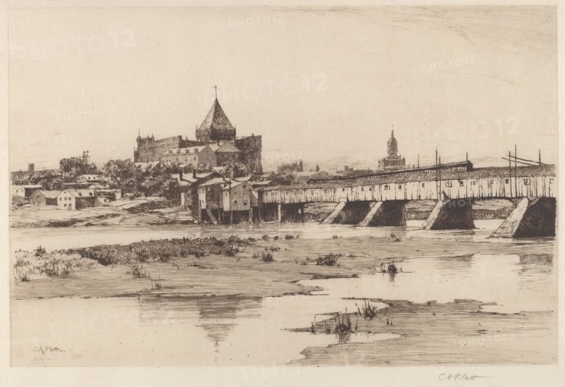 Hartford Bridge, 1885. Creator: Charles A Platt.