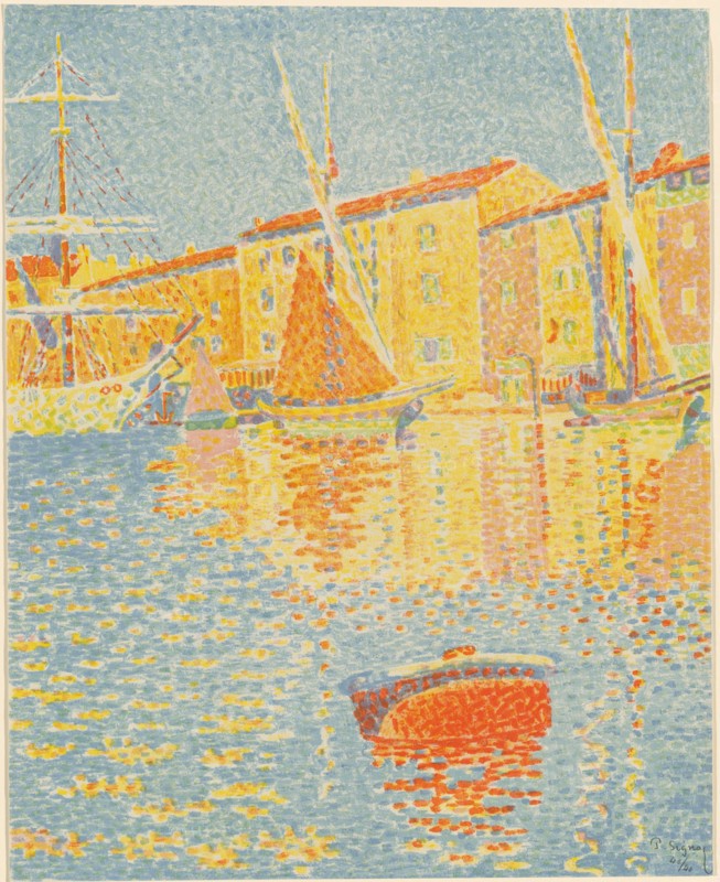 The Buoy (La bouée), 1894. Creator: Paul Signac.