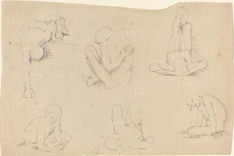Studies of a Male Figure. Creator: John Flaxman.