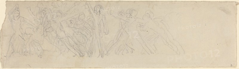 Antique Battle Scene (?). Creator: John Flaxman.