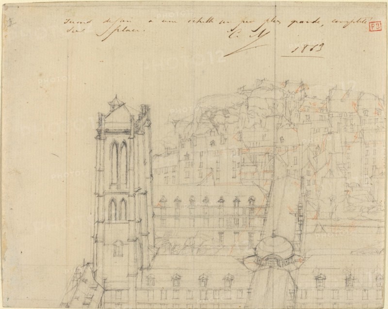 College Henri IV, 1863. Creator: Charles Meryon.