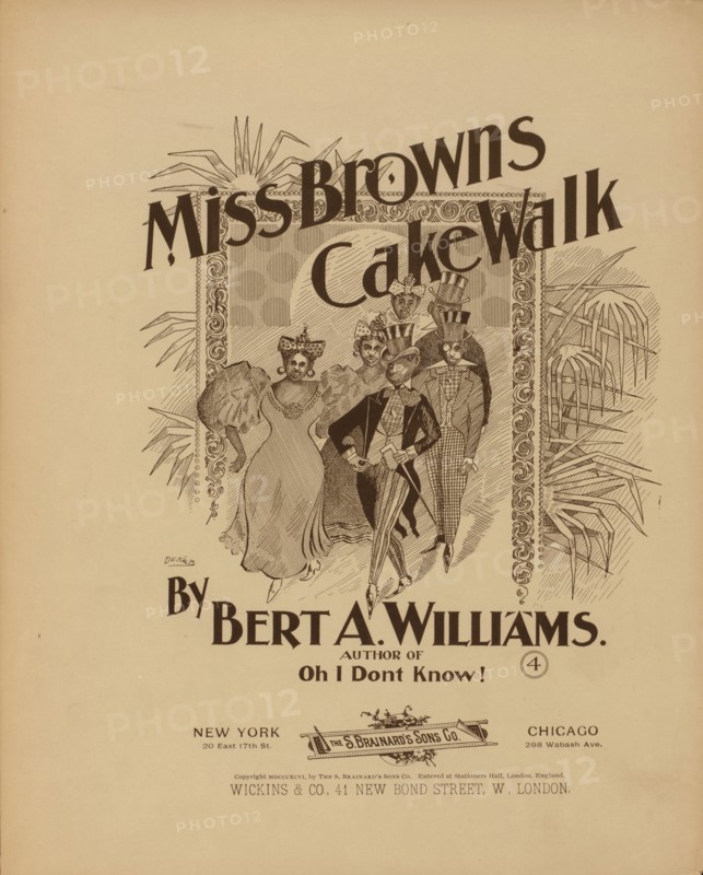 'Miss Brown's cake-walk', 1896. Creator: DeKalb.