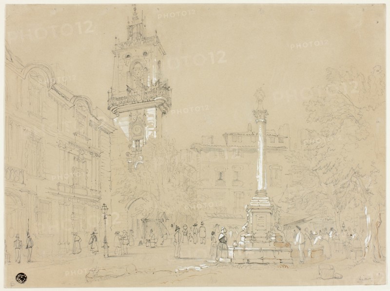 Square in Aix-en-Provence, n.d. Creator: Unknown.