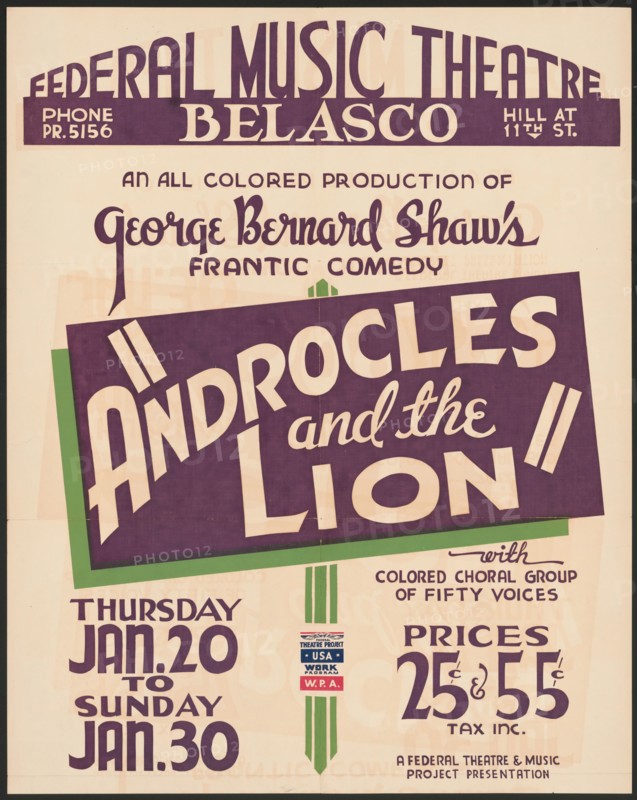 Androcles and the Lion, [193-]. Creator: Unknown.