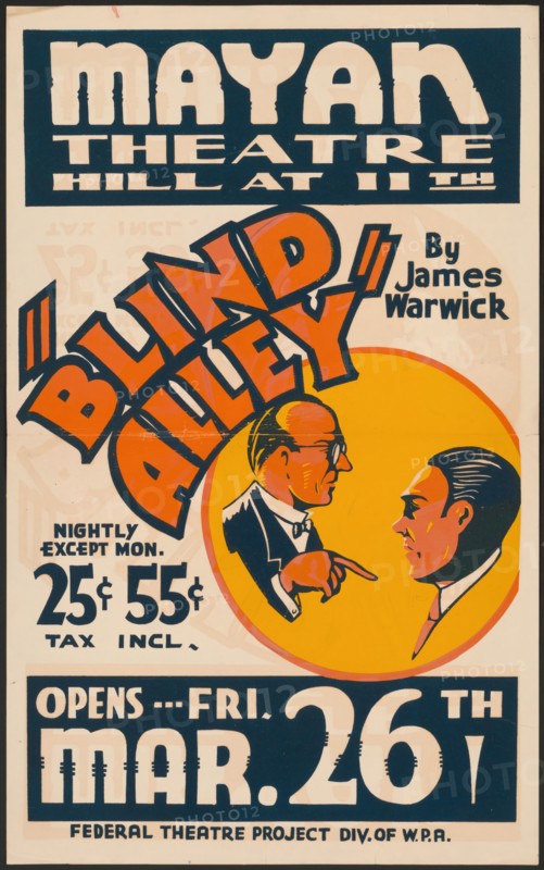 Blind Alley, Los Angeles, 1937. Creator: Unknown.