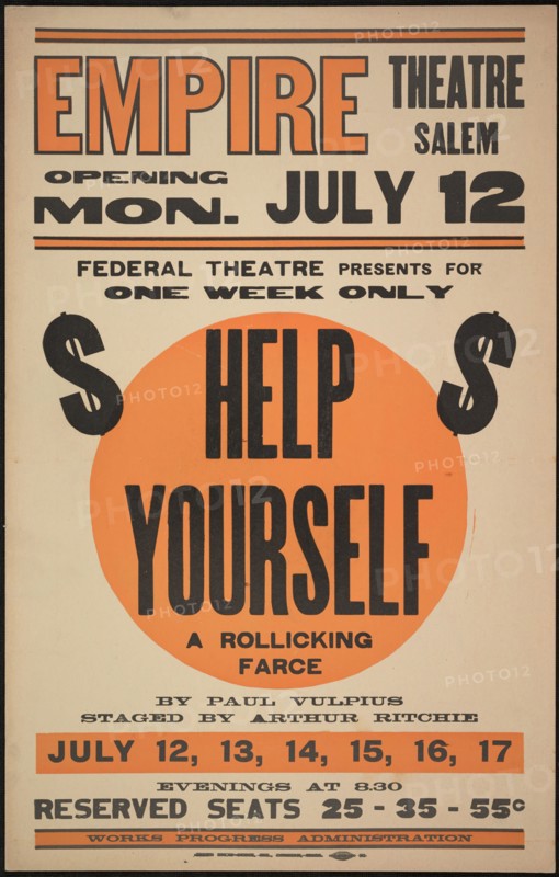 Help Yourself, Salem, MA, 1937. Creator: Unknown.