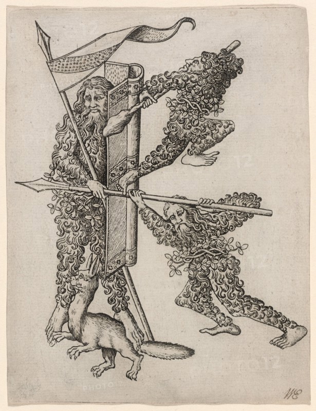 The Letter "K", c. 1466/1467. Creator: Master ES.
