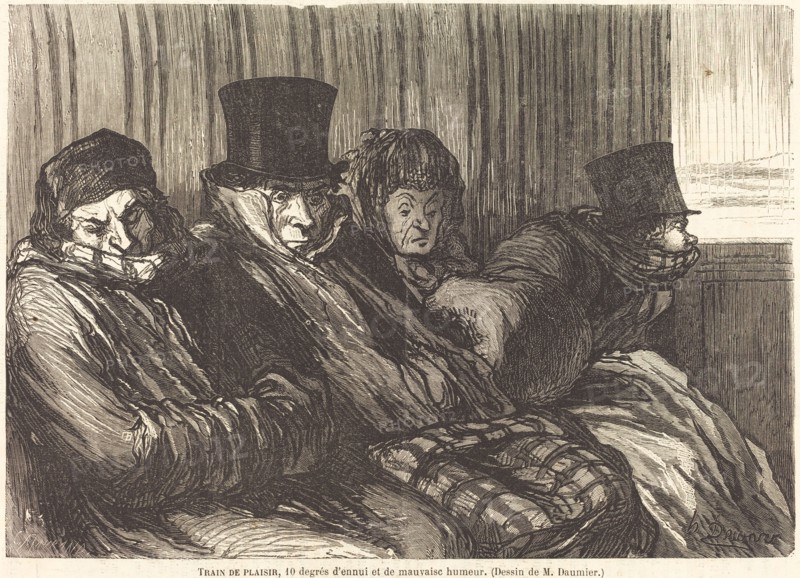 Train de plaisir, 1862. Creator: Charles Maurand.