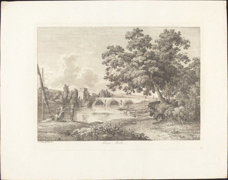 Ponte Molle, 1792. Creator: Jacob Wilhelm Mechau.