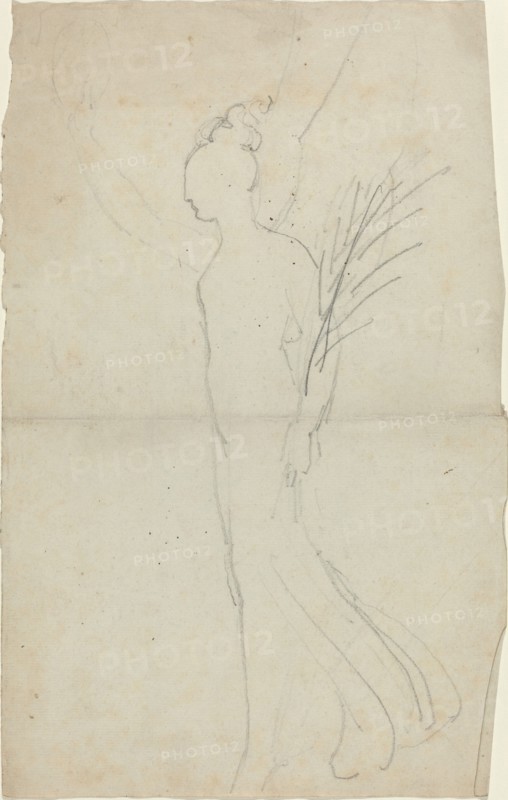 Striding Female with Palm. Creator: John Flaxman.
