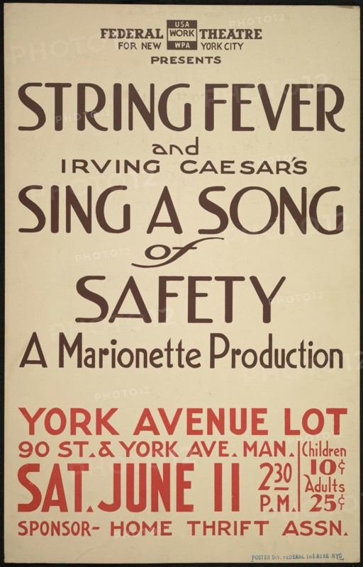 String Fever, New York, [1930s]. Creator: Unknown.