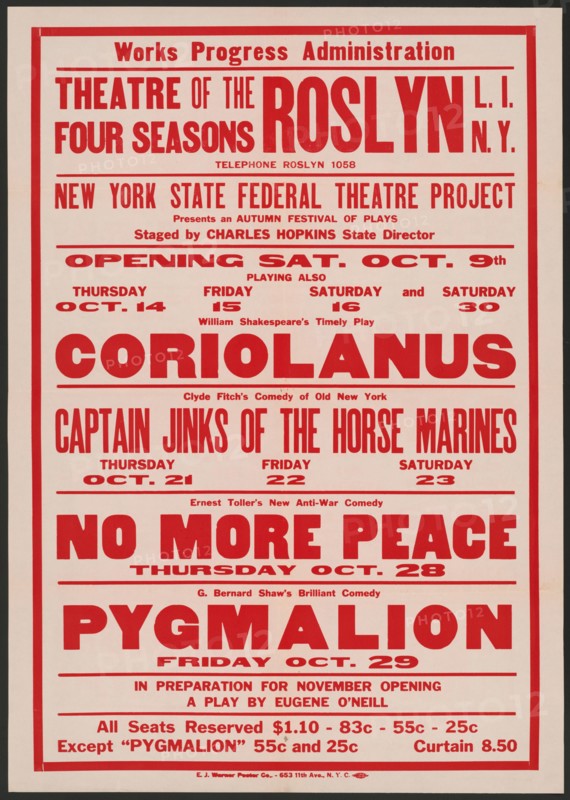 No More Peace, Roslyn, NY, 1937. Creator: Unknown.
