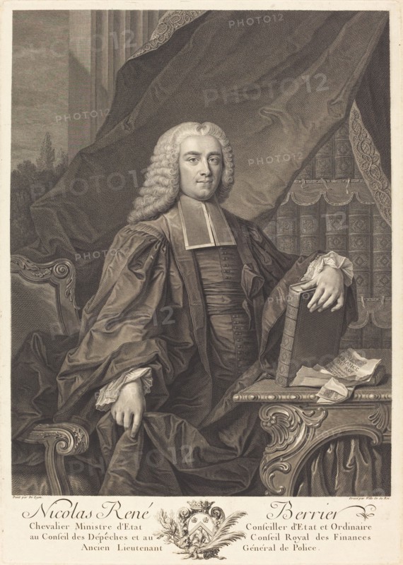 Nicolas Rene Berryer. Creator: Johann Georg Wille.