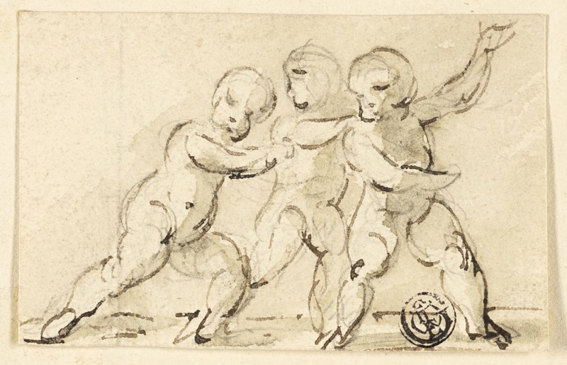 Three Putti at Play, n.d. Creator: Thomas Stothard.